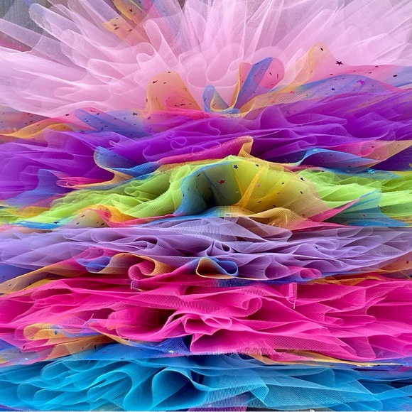 Sparkle rainbow tutu fairy tutu 4 full layer - Picture 2 of 3